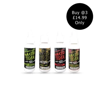 Naked Tiger E-Liquid 60ml – 0mg (Pack of 3)