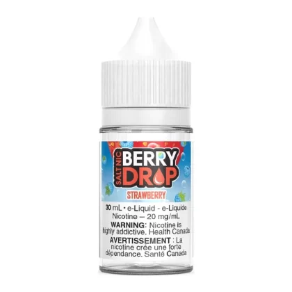 Berry Drop Salt Nic E-Liquid – Strawberry 30ml - 12mg/ml, 20mg/mL