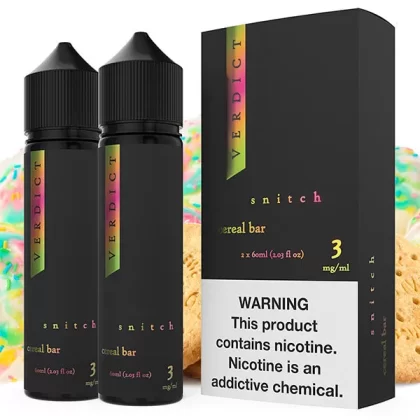 Snitch by Verdict Series E-Liquid x2-60mL (Freebase) - 0MG