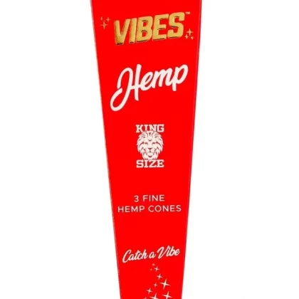 Vibes King Size Hemp Pre Rolled Cones (3-Pack) - Ejuicewarehouse