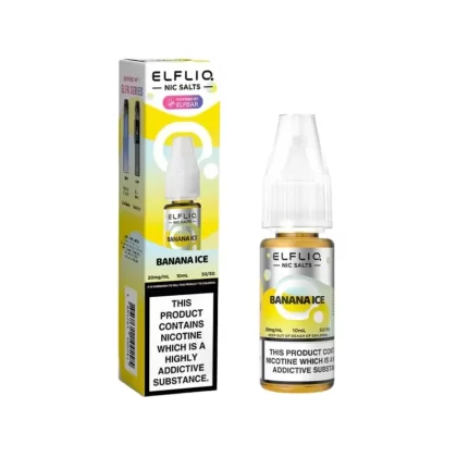 Elf Bar Elfliq Banana Ice 10ml Nic Salt E-liquid - Vape Product, Vape Product