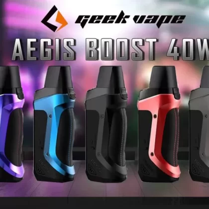 GeekVape Aegis Boost Pod Mod Kit - Color#Aegis Boost(Space Black)>Aegis Boost(Aura Glow)>Aegis Boost(Almighty Blue)