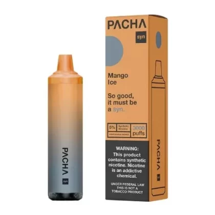 Pacha Syn Disposables by Pachamama – Mango Ice [3000 puffs]