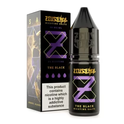The Black Nic Salt E-Liquid by Zeus Juice (10ml) - 5mg