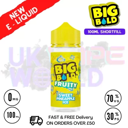 Sweet Pineapple Big Bold Vape Juice 100ml
