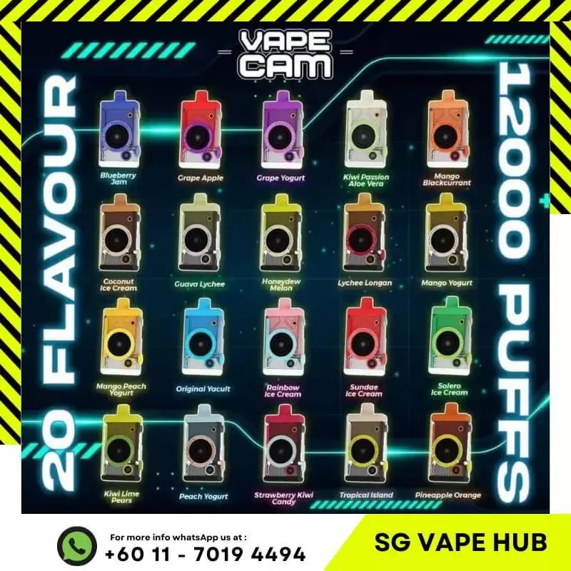 VAPECAM 12,000 Puffs - Cartridge / Peach Yogurt - Image 2