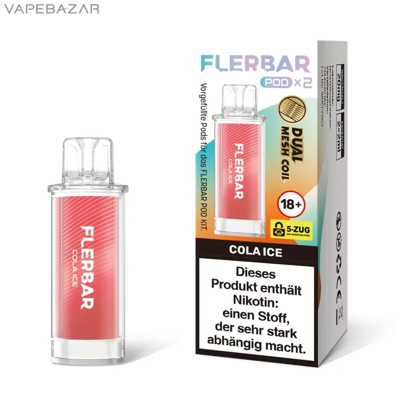 Flerbar Pods – Cola Ice – Prefilled Liquid Pod – 2er Pack - Image 3