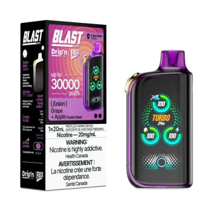 Drip’n Fasta Blast Disposable Vape – 30K Puffs – Grape + Apple Fusion