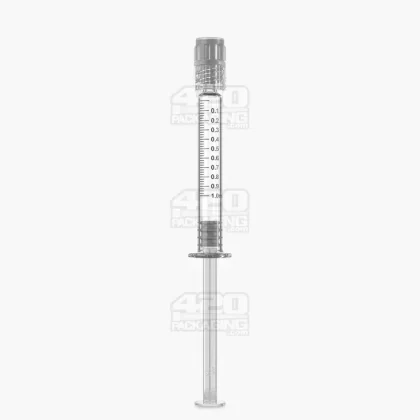 Luer Lock | Long Glass Dab Applicator Syringes | 1mL – 0.1mL Increments – 100 Count
