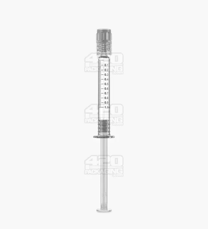 Luer Lock | Long Glass Dab Applicator Syringes | 1mL – 0.1mL Increments – 100 Count