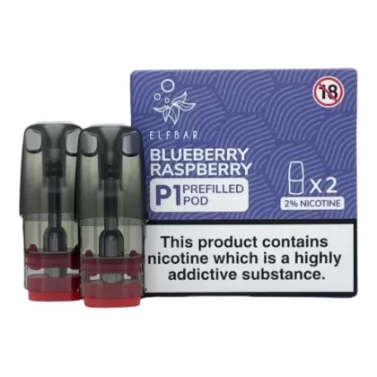 Elf Bar Mate P1 Blueberry Raspberry Pods (2 Pack) - Ejuicewarehouse
