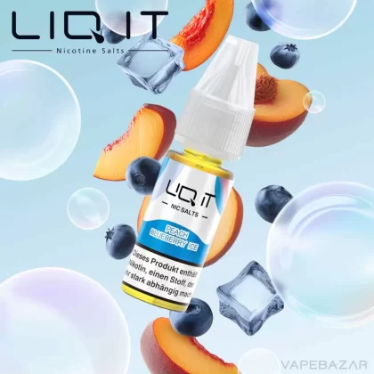 Lovesticks LIQ IT Liquid – Peach Blueberry Ice - 12mg/ml, 20mg/ml; Blaubeere, Pfirsich