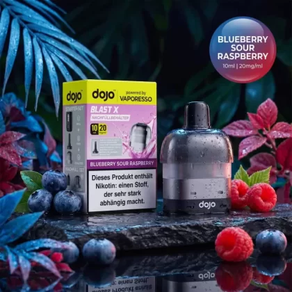 Vaporesso Dojo Blast X Pod Nachfüllbehälter 10ml – Blueberry Sour Raspberry – 20mg
