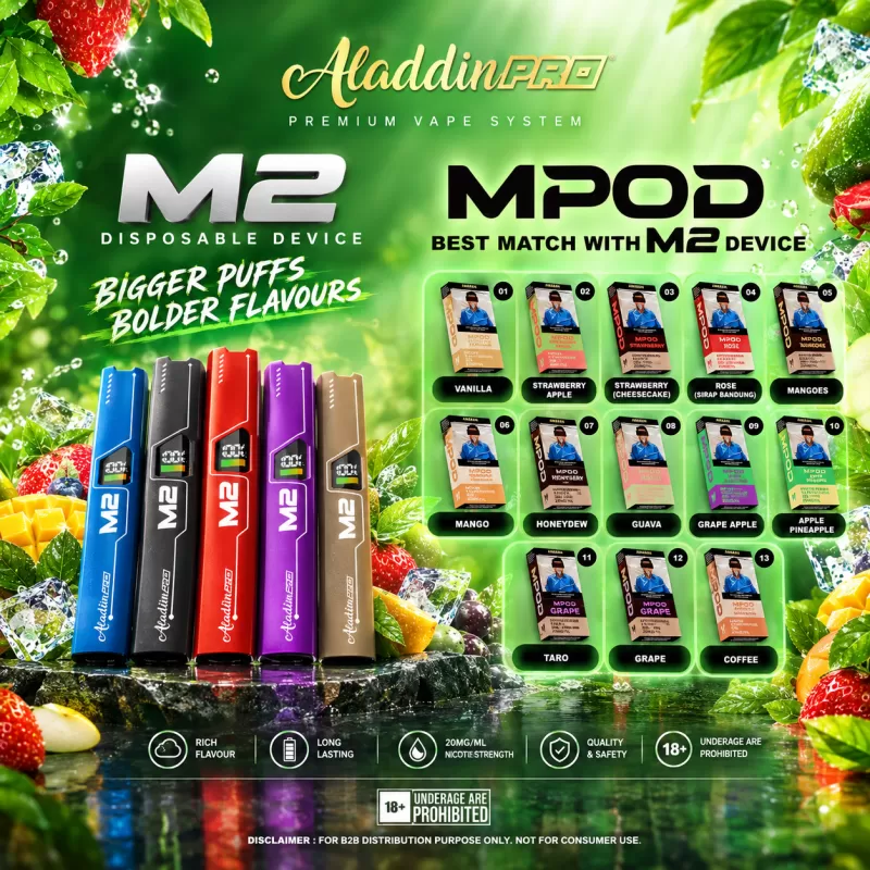 Aladdin Pro MPod 2ml Flavour Pod - Vanilla, Strawberry Apple (1D8734) - Image 2
