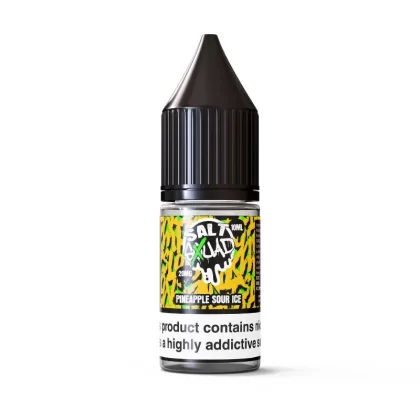 Pineapple Sour Ice By Salt Squad 10ml Nic Salt - Nicotine Strength#20mg (Salt)>10mg (Salt) (1E354D)