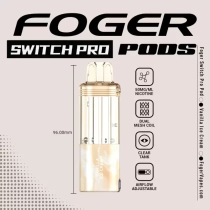 Foger Switch Pro Disposable POD ONLY Vanilla Ice Cream