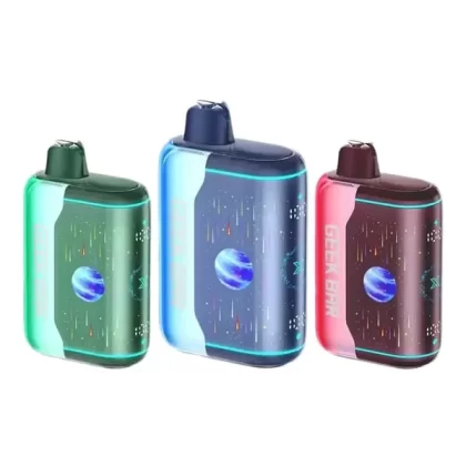 Geek Bar Pulse X2 50K Disposable Vape - Banana Taffy Freeze, Blue Razz Bull