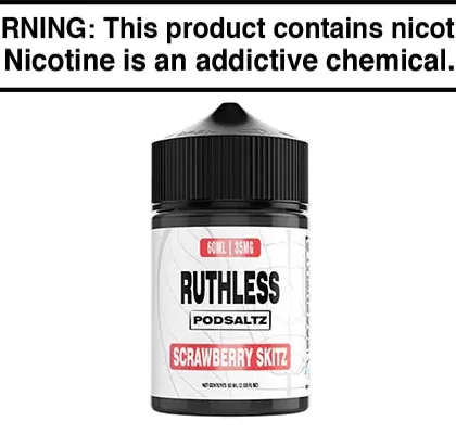 SCRAWBERRY SKITZ BY RUTHLESS ESSENTIALS SALT 60ML - Vapejuice