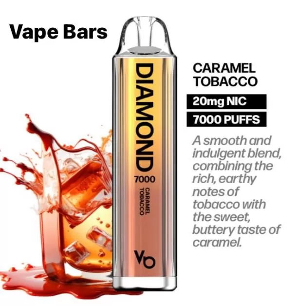 Vapes Bar - Diamond Disposable Vape (7000 Puffs) - Blueberry Cherry Cranberry / 20 mg - Image 3
