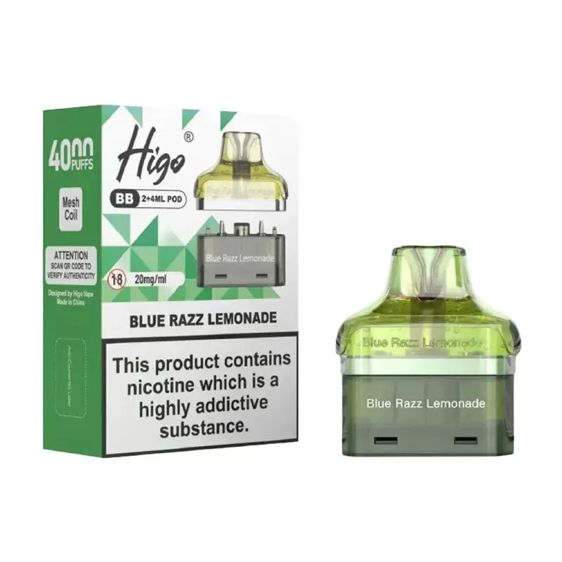 Higo BB 4000 Puffs Prefilled Pods - Box of 5 - Rainbow Candy - Image 3