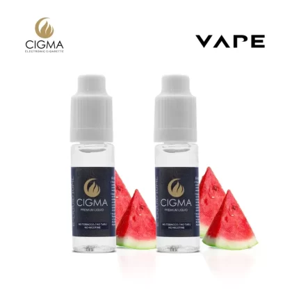 Cigma e-Liquid – Watermelon 0mg 10ml Bottle x 2 Pack | Cigee