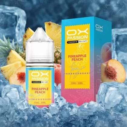 OX PASSION PINEAPPLE PEACH FREEZE SALT ELIQUID - Elegantvapestore