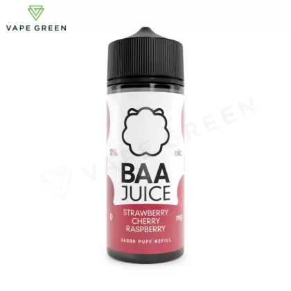 Strawberry Cherry Raspberry Shortfill E-Liquid by Baa Juice 100ml - Eliquidsupply