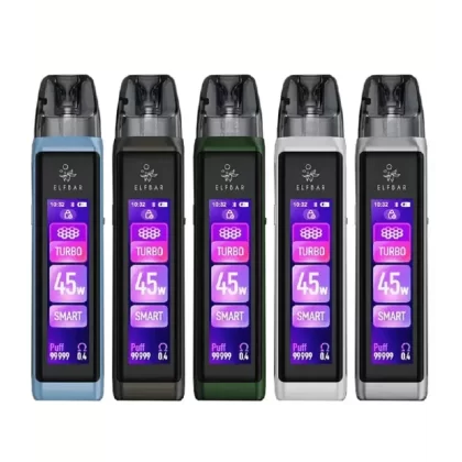 Elf Bar ELFX Ultra Vape Pod Kit - Colour#Black>Blue>Green>Grey>Greyline>Pink