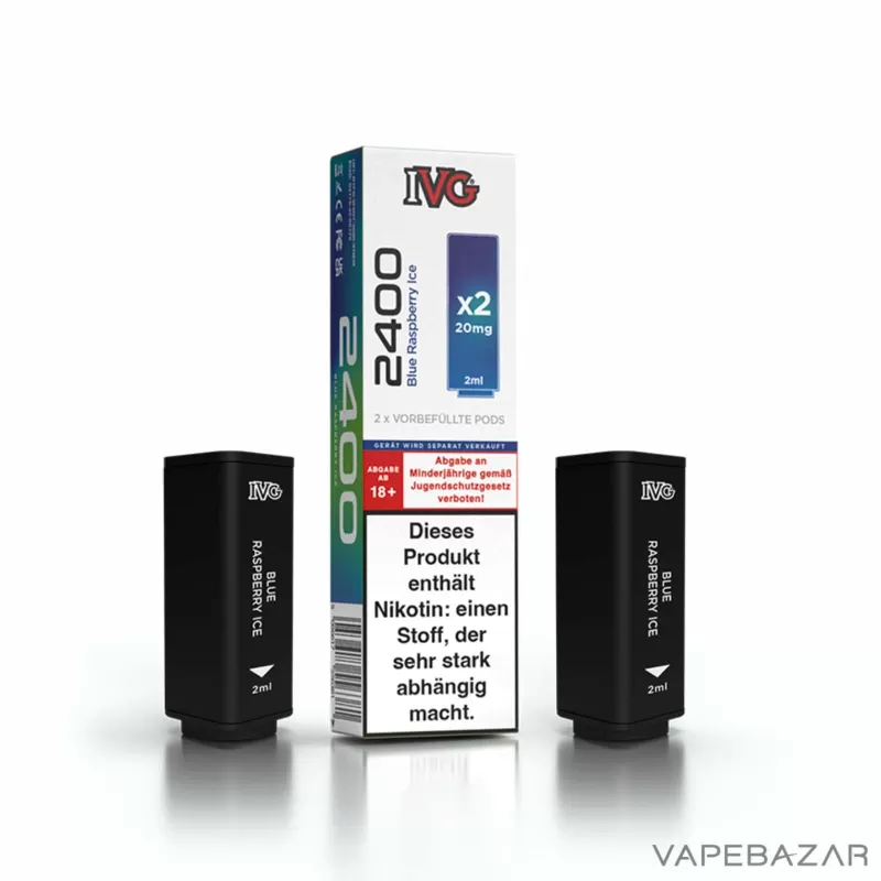 IVG 2400 – 4 Pod System – Prefilled Pods (2 Stk.) – Blueberry Raspberry Ice - Image 3