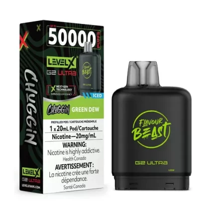 Level X Flavour Beast Chuggin’ G2 Ultra – Green Dew (ICED)