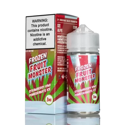 Frozen Fruit Monster - Strawberry Kiwi Pomegranate Ice - 100mL - Vape Product, Vape Product