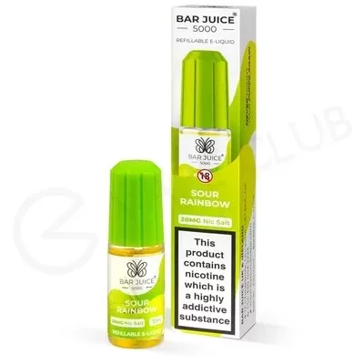 Sour Rainbow Nic Salt E-Liquid by Bar Juice 5000 - Ecigpremium