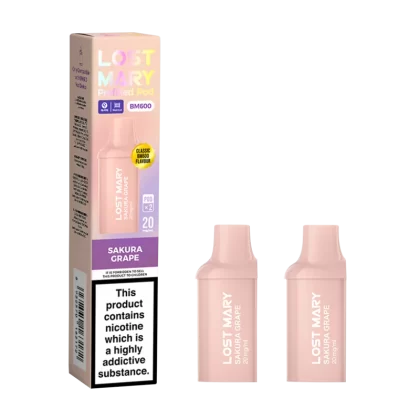 Sakura Grape Lost Mary BM600 Pods - Vapeshop Co