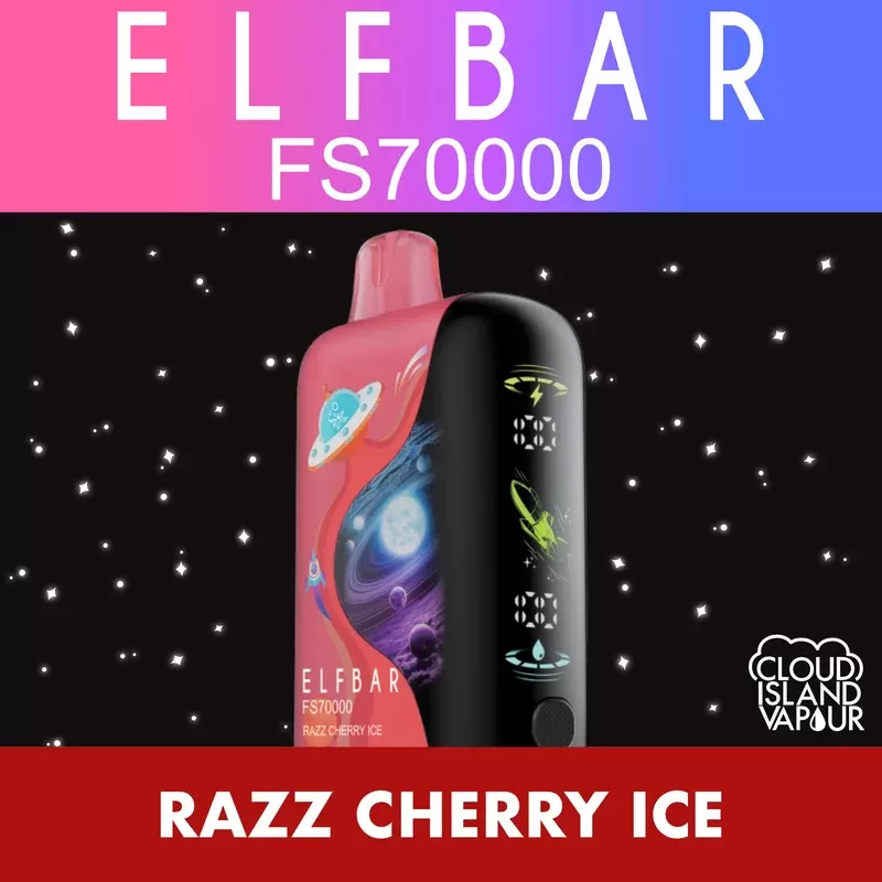 ELF BAR FS70K Disposable Vape – Razz Cherry Ice