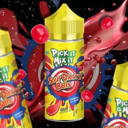 Sour Cherry Balls by Pick It Mix It – 100ml 0mg