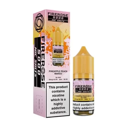 ELUX FIREROSE 5000 PINEAPPLE PEACH MANGO 10ML NIC SALT E-LIQUID