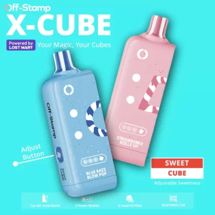 Made in Indonesia | X-CUBE Sweet Cube 25K Disposable POD Powered By LOST MARY – 25000 Puffs - Lemon Heads/Lemon Noggin