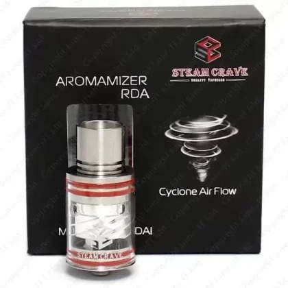 Steam Crave Aromamizer RDA with Cyclone Air Flow - colour#Stainless Steel (1BC477)