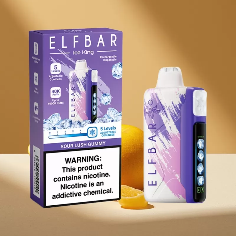 Elf Bar Ice King 40000 Puffs Rechargeable Disposable Vape with Adjustable Cooling & LCD - Image 2