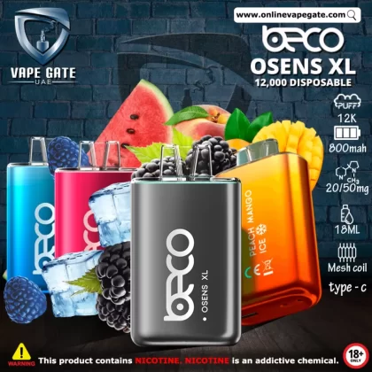 Beco Osens XL Disposable Vape (12,000 Puffs)