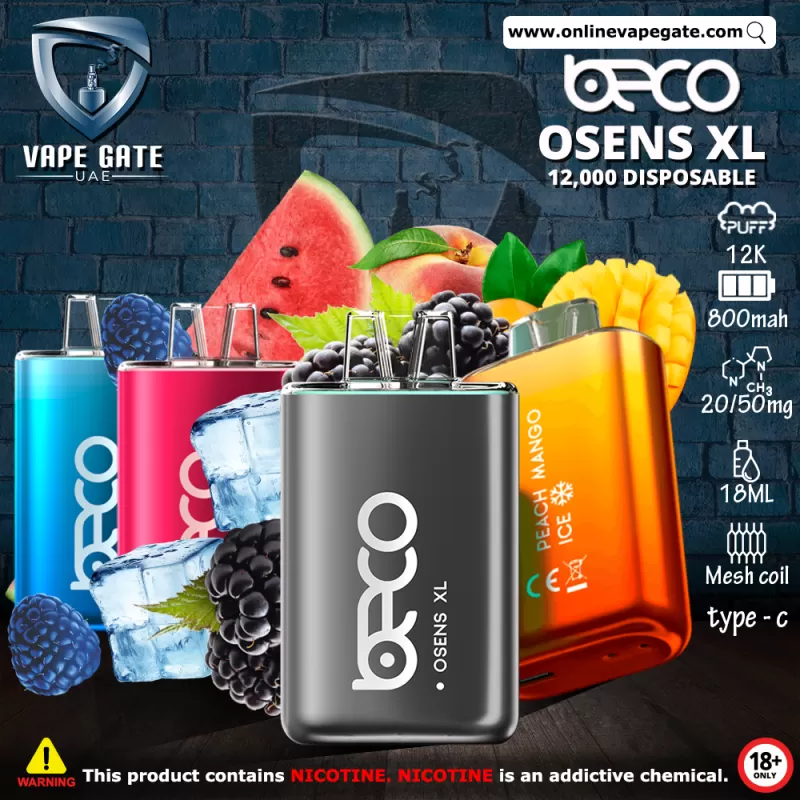 Beco Osens XL Disposable Vape (12,000 Puffs)