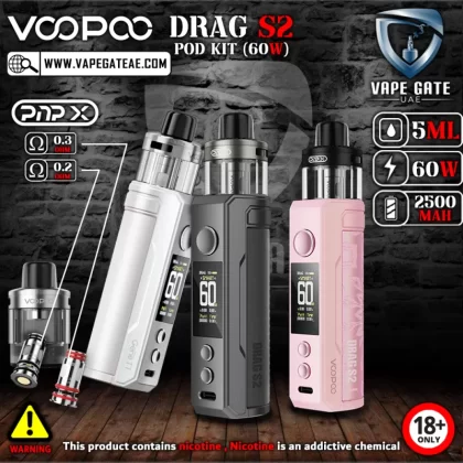 VOOPOO Drag S2 Pod Kit (60W) 2500mAh - Modern Red