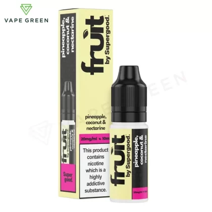 Pineapple, Coconut & Nectarine Nic Salt E-Liquid by Supergood Fruit