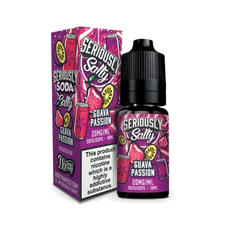 Doozy Salts Seriously Soda Eliquid – Guava Passion