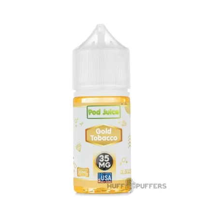 Pod Juice – Gold Tobacco 30mL - Nicotine Strength#20mg>35mg>55mg