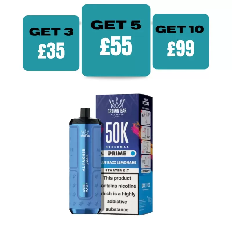 Al Fakher Hypermax Prime 50K Prefilled Pod Vape Kit - GRAPE MINT