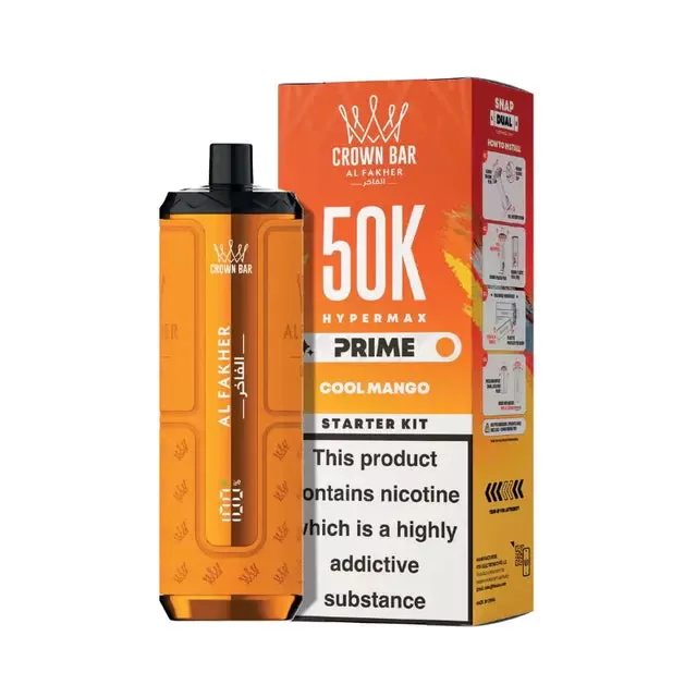 Al Fakher Hypermax Prime 50K Prefilled Pod Vape Kit - GRAPE MINT - Image 3