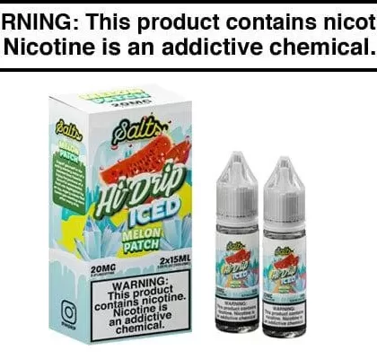 MELON PATCH ICED BY HI-DRIP SALTS 30ML (2x15ML) - Vapejuice