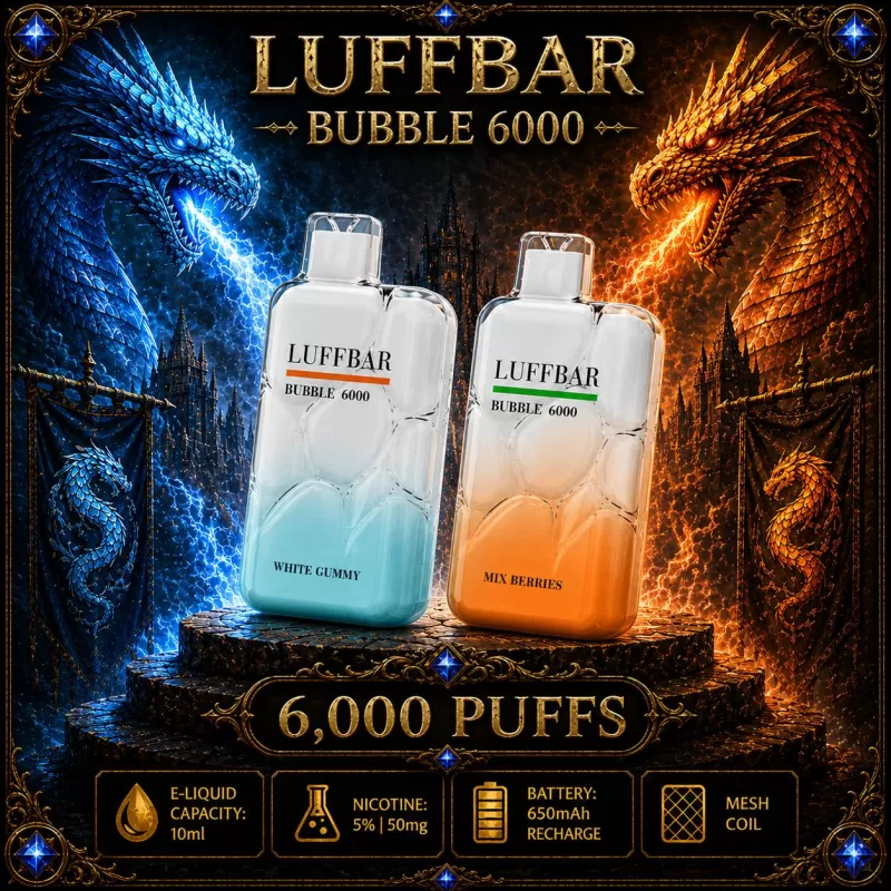 LUFFBAR Bubble 6000 - Raspberry Jam (BLK Series)