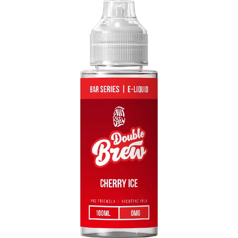 Ohm Brew Double Brew 100ml Shortfill E-Liquid Cherry Ice
